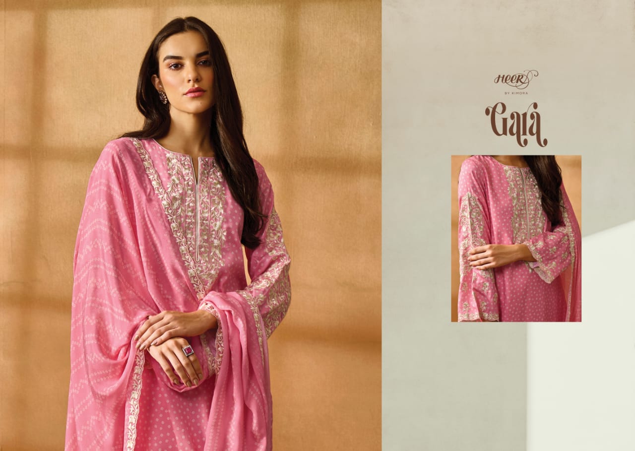 Kimora Gara Fancy Casual Wear Pure Cotton Printed Designer Suit Collection